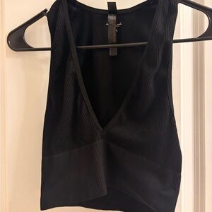 Urban Outfitters Black Ribbed Tank Top